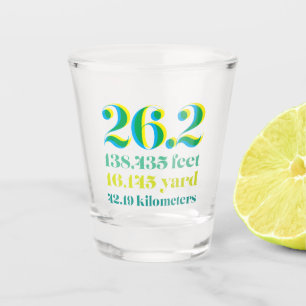Verre A Shot 26.2 Distance d'exécution du marathon Type gras