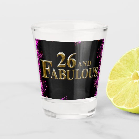Verre A Shot 26e anniversaire (Devant)
