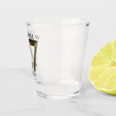 Verre A Shot 27e anniversaire d'or métallique (Droite)