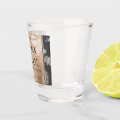 Verre A Shot 28e anniversaire du Mariage de lin élégant (Droite)