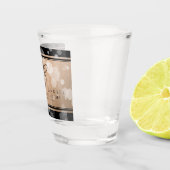 Verre A Shot 28e anniversaire du Mariage de lin élégant (Droite)