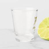 Verre A Shot 30th birthday add name date year gold template thi (Gauche)