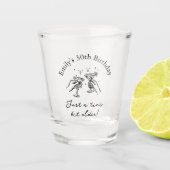 Verre A Shot 30th Birthday “Just a Tini Bit Older” Martini (Devant)