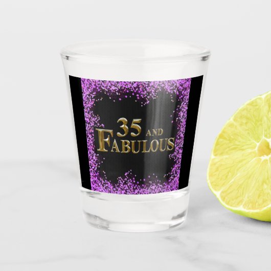 Verre A Shot 35e anniversaire  (Devant)