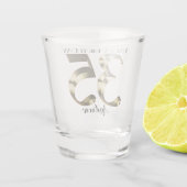 Verre A Shot 35e anniversaire d'or métallique (Dos)