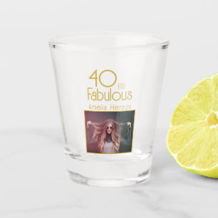 Verre A Shot 40 et fabuleuse photo 40e anniversaire
