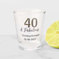 40 & merveilleux gris jaune calligraphie d'anniver