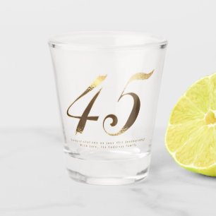 Verre A Shot 45e anniversaire Sapphire Mariage Anniversaire