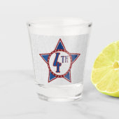 Verre A Shot 4 juillet Parties scintillant (Devant)