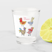 Verre A Shot 4 Oiseaux amusants Thunder_Cove (Devant)