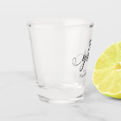 Verre A Shot 50 ans mariage anniversaire minimal élégant (Gauche)