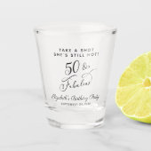 Verre A Shot 50 et fabuleux 50e anniversaire Fête Favor (Devant)