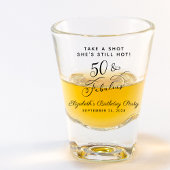 Verre A Shot 50 et fabuleux 50e anniversaire Fête Favor