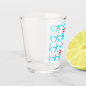 Verre A Shot 50 & Fabuleux Anniversaire Blue Starfish Motif Coo (Gauche)