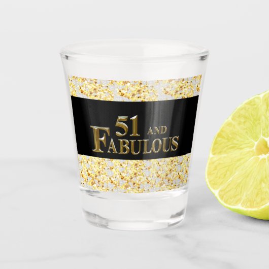 Verre A Shot 51e anniversaire (Devant)