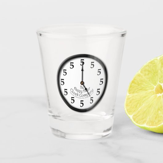 Verre A Shot 5 heures sont heure heureuse (Devant)