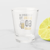 Verre A Shot 60e anniversaire Cheers & Bières à 60 ans (Dos)