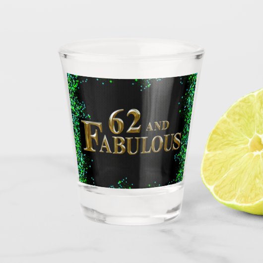 Verre A Shot 62e anniversaire (Devant)