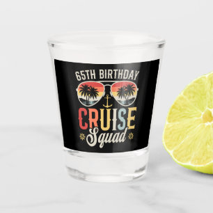 Verre A Shot 65E Anniversaire Correspondance de la famille des