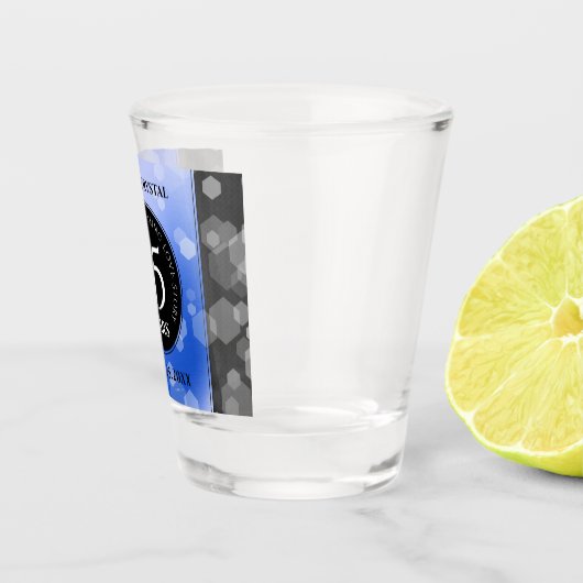 Verre A Shot 65e anniversaire de l'élégant Mariage Blue Sapphir (Droite)