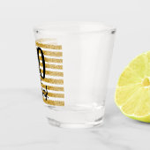 Verre A Shot 70 et Sassy Gold Faux Parties scintillant Stripe C (Droite)