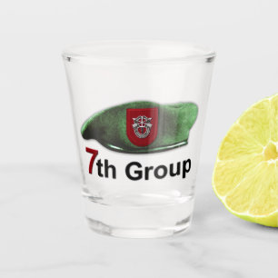 Verre A Shot 7ème Vétéran de bérets verts de groupe de forc