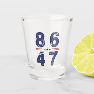 Verre A Shot 86 47 Anti Trump 8647 Style Vintage rétro
