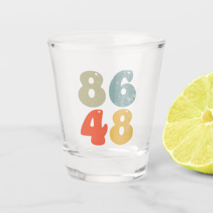 Verre A Shot 86 47 Anti Trump 8648 Élection rétro Vintage 2028