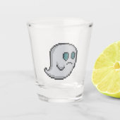 Verre A Shot 8-bit Retro Ghost (Devant)