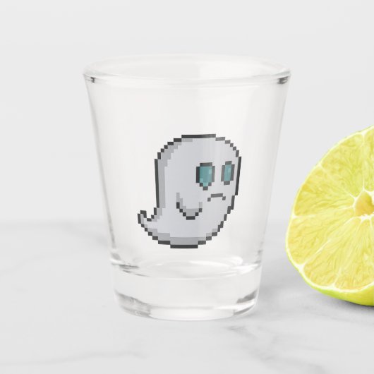 Verre A Shot 8-bit Retro Ghost (Devant)