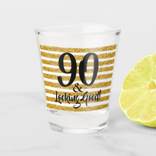 Verre A Shot 90 Beau Gold Faux Parties scintillant Bande Person