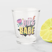 Verre A Shot "90s Babe" Nostalgic Cadeau (Devant)