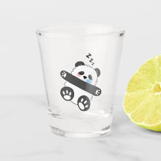 Verre A Shot A Cute Baby Panda Sleeping Peacefully