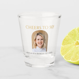 Verre A Shot À la cinquantaine - Verre à shot personnalisé pour