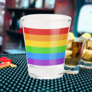 Verre A Shot À la fierté : Drapeau arc-en-ciel