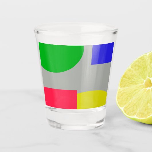 Verre A Shot Abstrait (Devant)