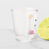 Verre A Shot Abstrait coloré Memphis Mariage (Gauche)