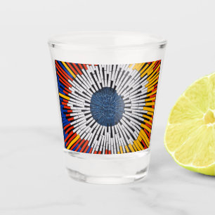 Verre A Shot Abstrait dans la bande : démarrage