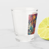 Verre A Shot Abstrait floral #60 (Gauche)