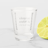 Verre A Shot Acropole d'Athènes Latitude Longitude (Dos)