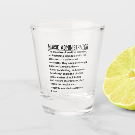 Verre A Shot Administrateur infirmier (Devant)