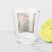 Verre A Shot adorable Noël Wombat, (Dos)