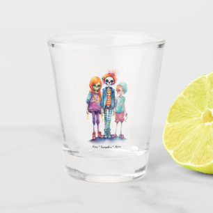 Verre A Shot Adorable Pastel Zombie Trio - Joli Halloween
