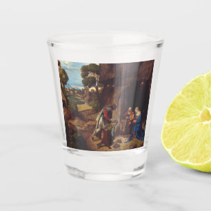 Verre A Shot Adoration des bergers par Giorgione