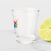 Verre A Shot Ailes fluffy arc-en-ciel (Droite)