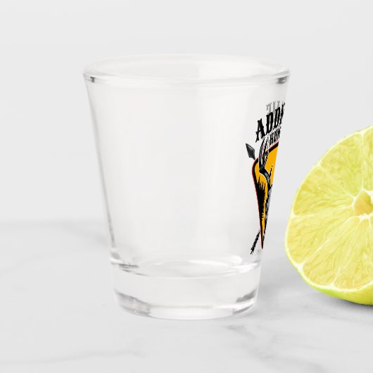 Verre A Shot AJOUTER NOM Hunter Elk Crâne Gros Antlers Chasse a (Gauche)