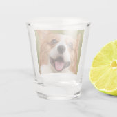 Verre A Shot Ajouter photo de chien personnalisé Customisé (Dos)