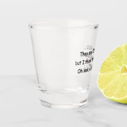 Verre A Shot AJOUTER plein d'Humour de poulets (Gauche)