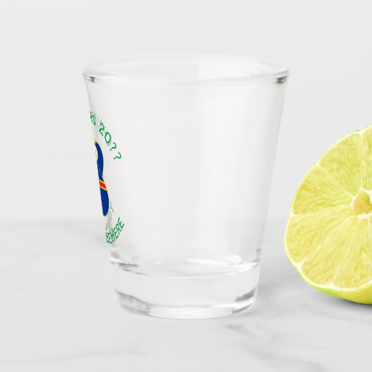 Verre A Shot Ålander Angel Noël Drapeau personnalisé (Droite)