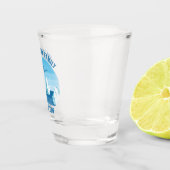 Verre A Shot Alaska Famille Vacances Custom Blue Glacier (Droite)